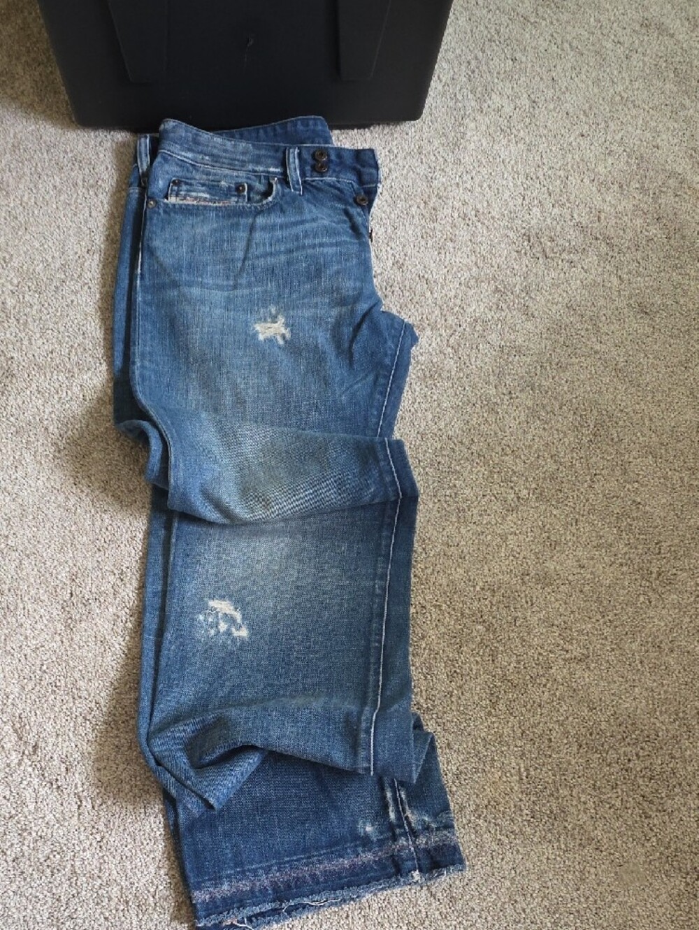 Diesel Men's Indigo Blue Straight Jeans RETRO 2003 - Picture 5 of 6